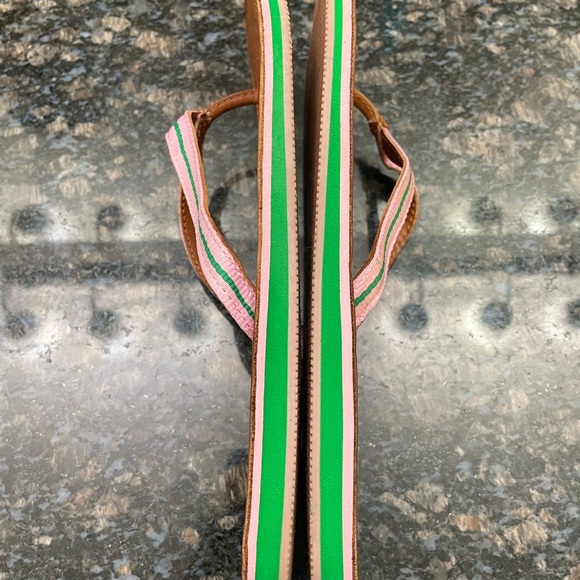 Pink and Green Polo Sandals - Picture 3 of 4